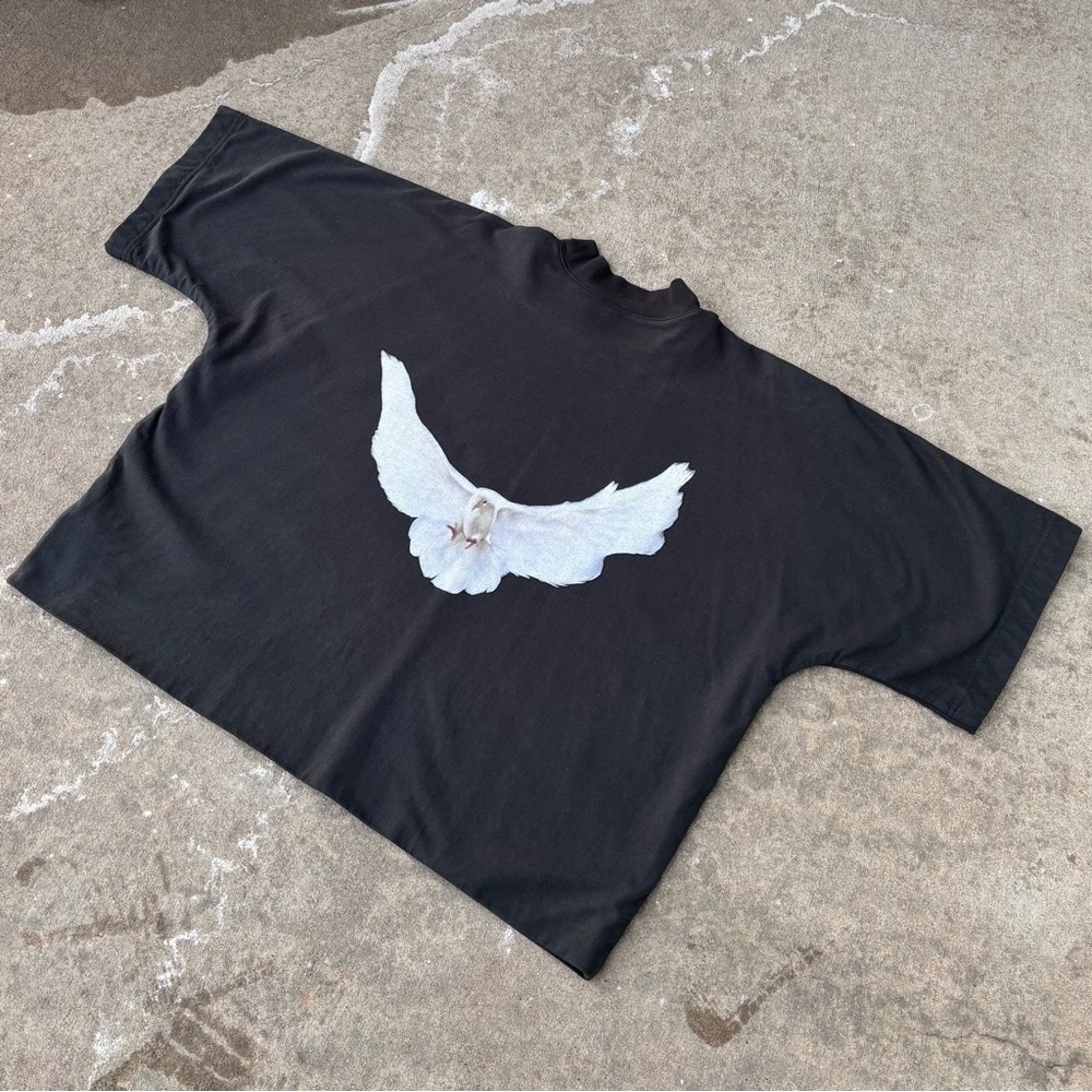 Yeezy GAP Engineered by Balenciaga Dove No Seam Shirt - Washed Black - Size XS